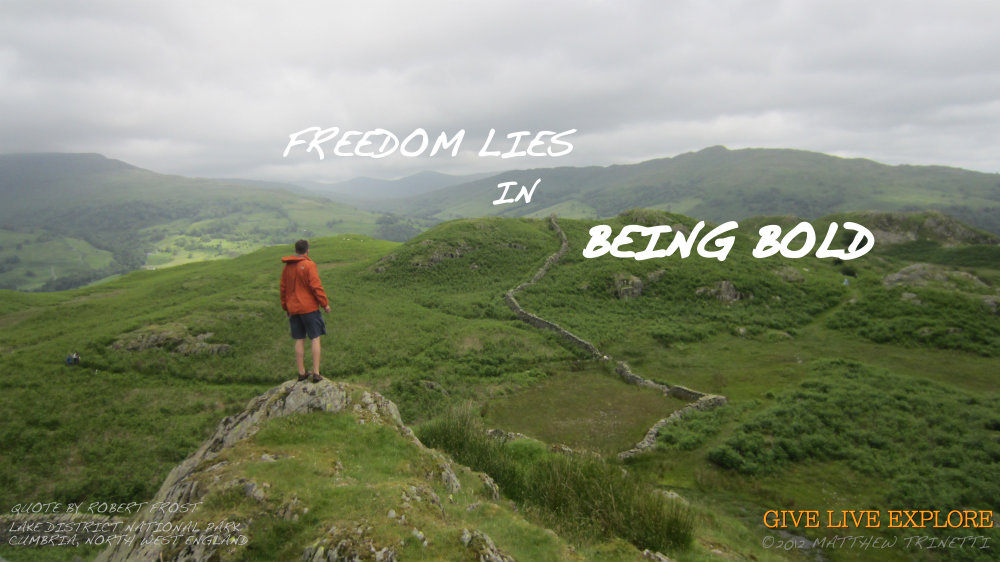 Photo: Lake District, England Quote: Robert Frost